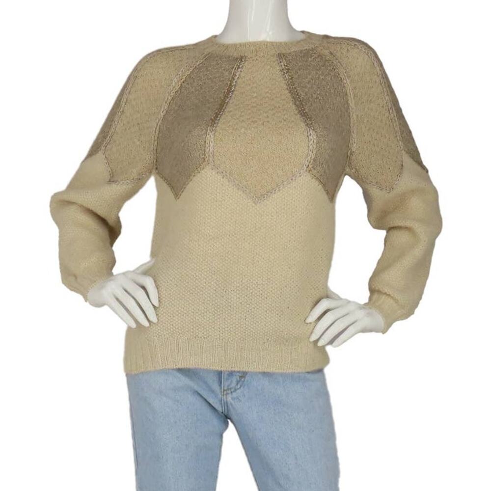 Vintage 60s Carroll Alpaca Chain Knit Sweater